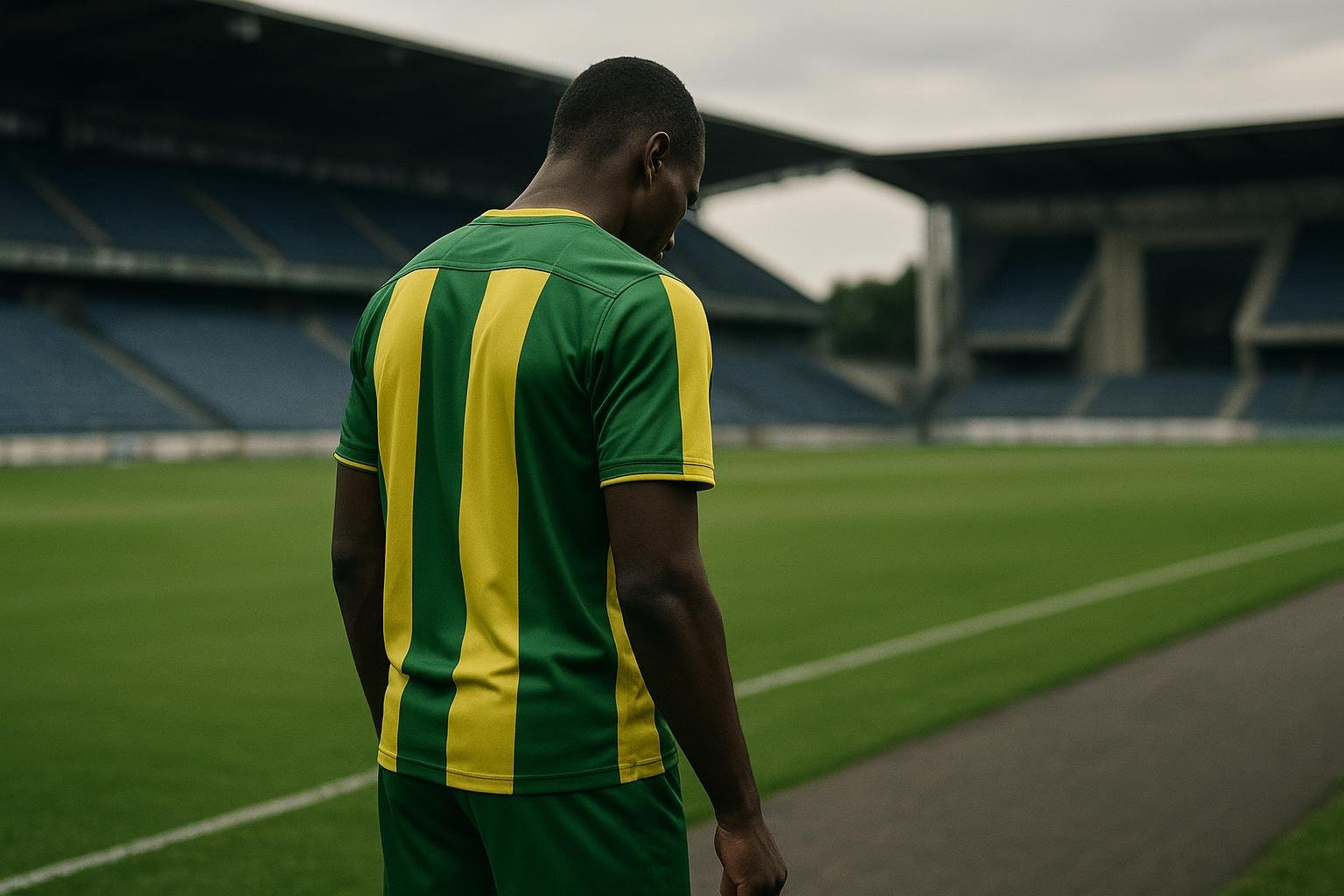 Jordi Vanlerberghe in wedstrijdtenue tijdens een match