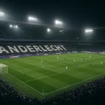 Sfeervol zicht op het stadion van Anderlecht tijdens de wintermercato