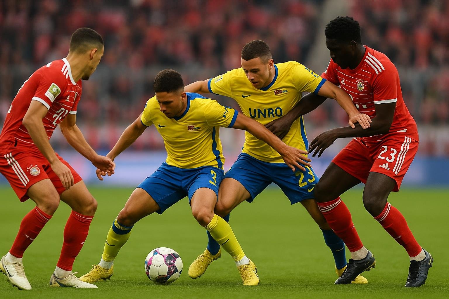 Duel tussen Bayern München en Union SG in de Champions League