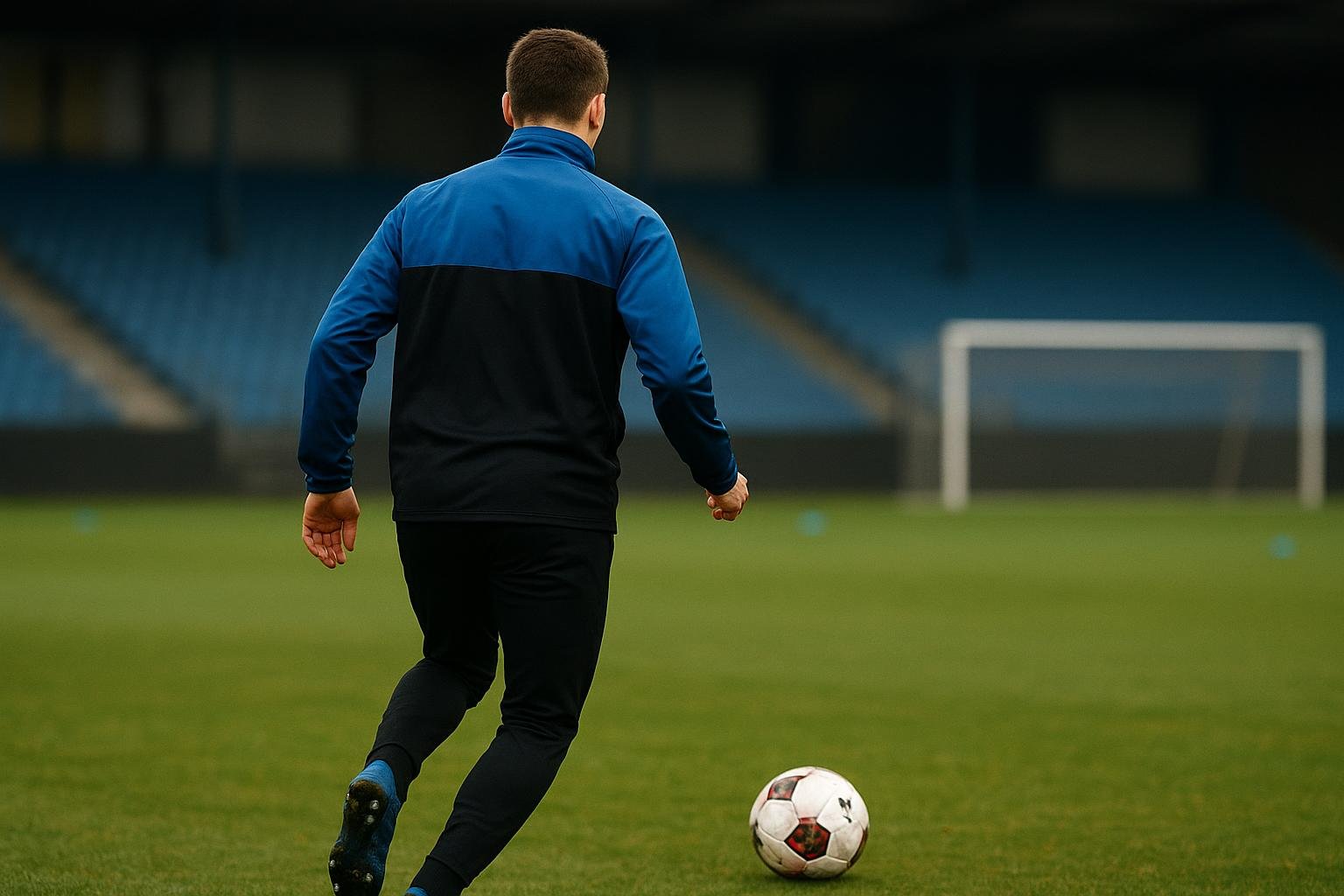 Raphael Onyedika van Club Brugge op training, in een context van transfergeruchten