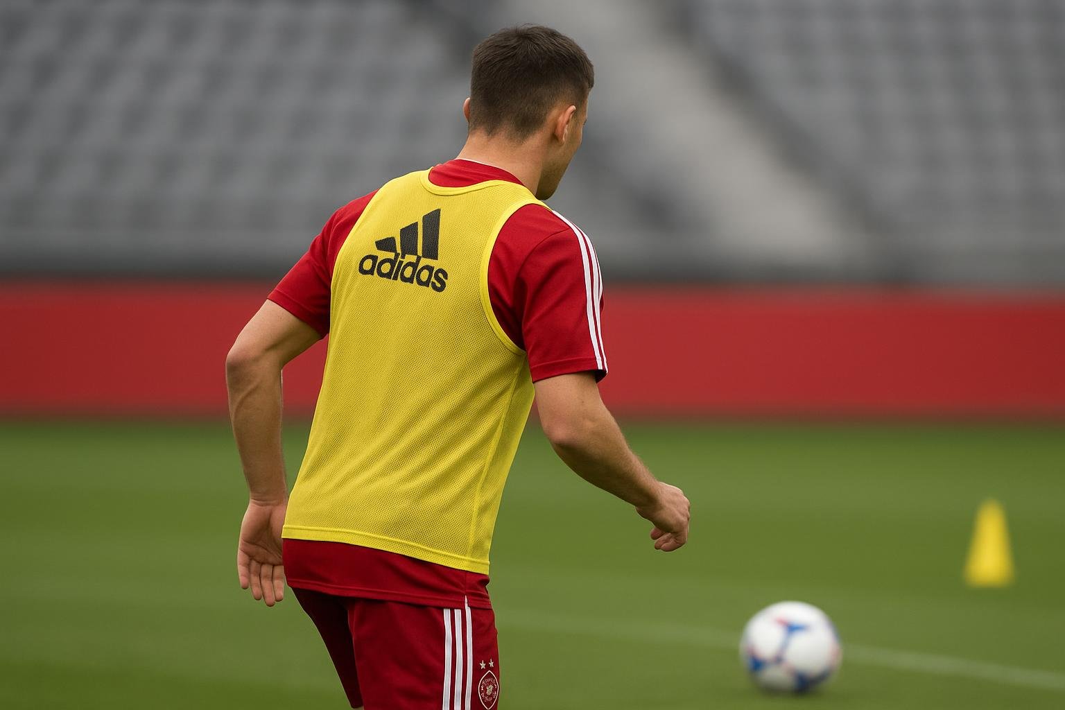 Wataru Endo in trainingscontext, als transferpiste voor Ajax