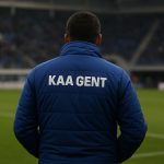 Hyllarion Goore van KAA Gent tijdens een moment rond de wintermercato