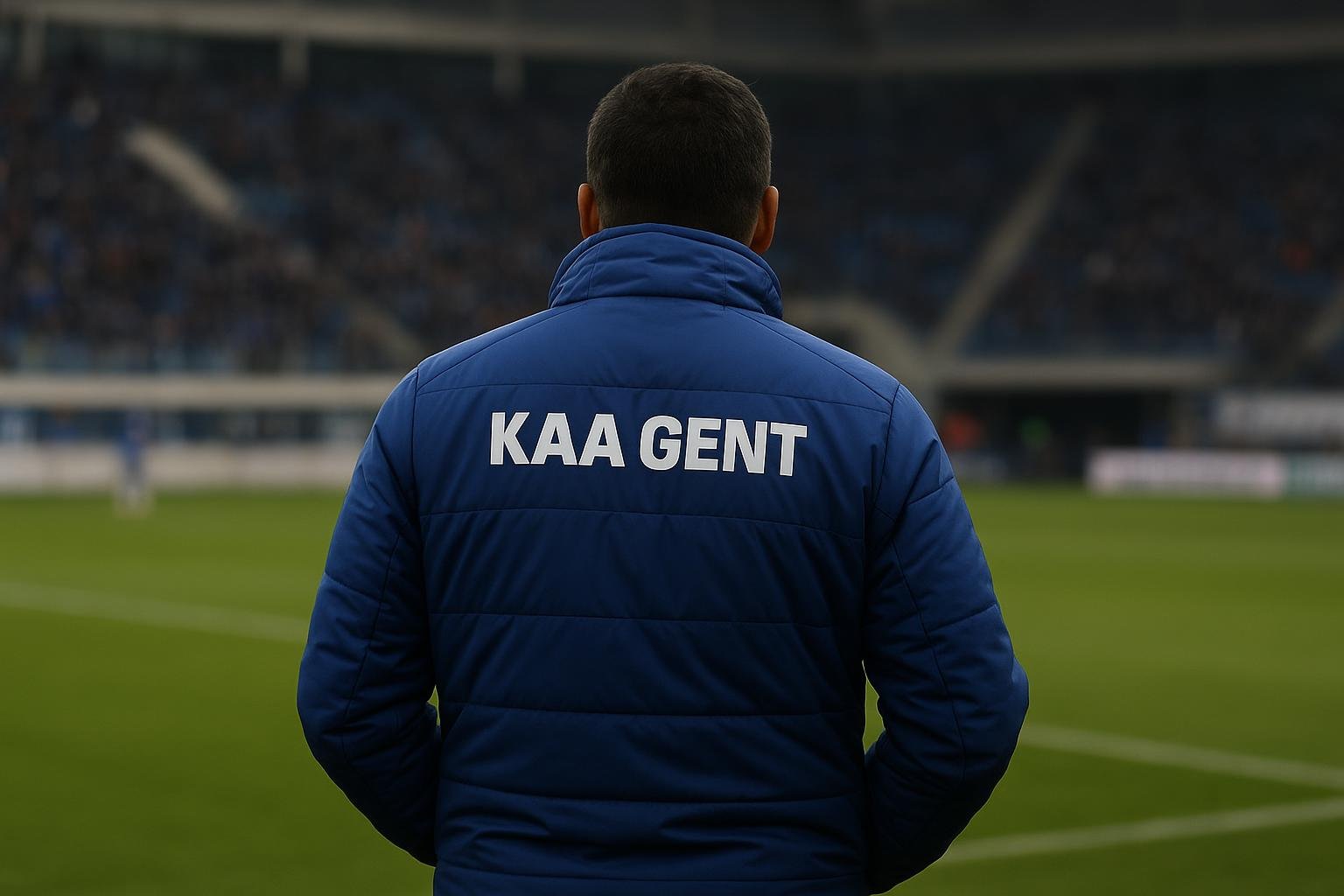 Hyllarion Goore van KAA Gent tijdens een moment rond de wintermercato