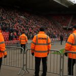 Sfeerbeeld van de tribunes in Sclessin bij Standard Luik