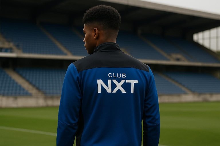Chris Grombahi wordt voorgesteld als nieuwe flankaanvaller bij Club NXT