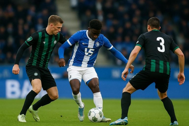 Cercle Brugge viert na de 0-1 tegen KAA Gent in de Planet Group arena