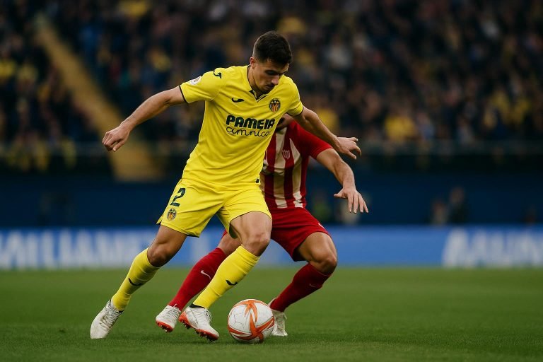 Georges Mikautadze in actie voor Villarreal in La Liga