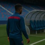 Karl Etta Eyong van Levante tijdens een trainingsmoment