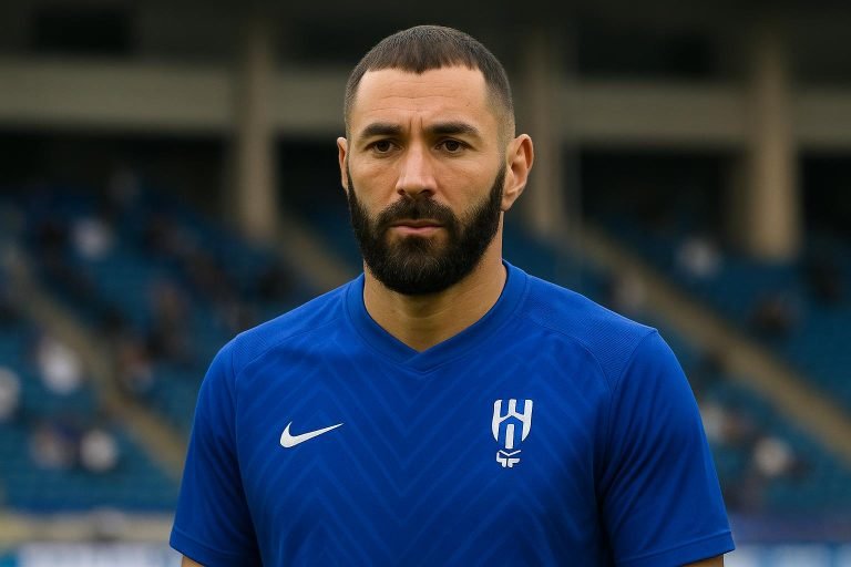 Karim Benzema tijdens een moment in Saudi-Arabië na zijn transfer naar Al-Hilal