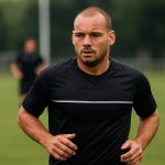 Wesley Sneijder tijdens een trainingsmoment, in aanloop naar zijn geplande comeback bij de amateurs.