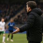 Felice Mazzu langs de zijlijn tijdens Club Brugge tegen OHL