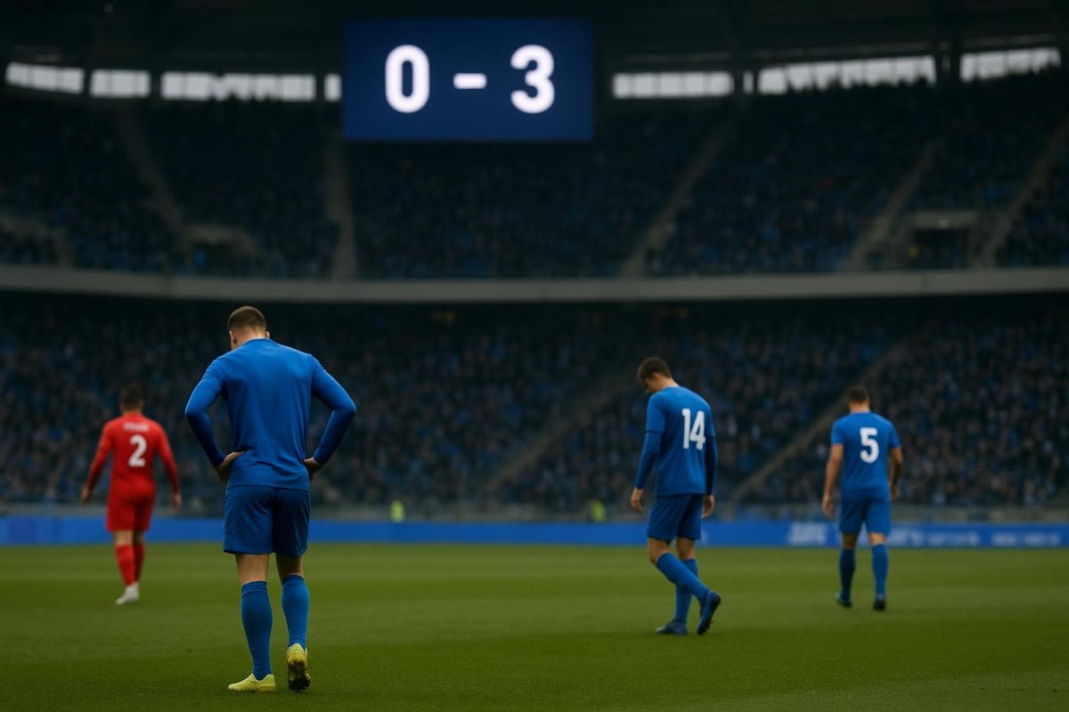 Sfeervol beeld uit Genk tegen Standard in de Cegeka Arena tijdens de 0-3 nederlaag