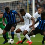 Spelmoment bij Club Brugge tegen OH Leuven in het Jan Breydelstadion