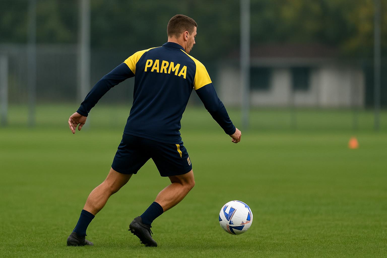 Mandela Keita in trainingscontext bij Parma