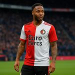 Raheem Sterling in een stadioncontext rond zijn opvallende transfer naar Feyenoord