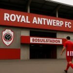 Sfeerbeeld rond het Bosuilstadion van Royal Antwerp FC
