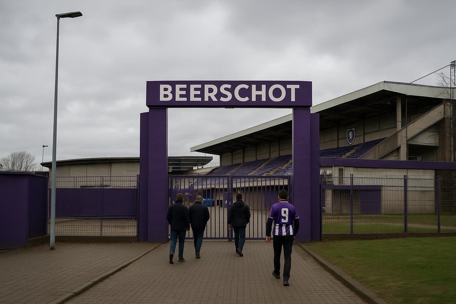Sfeerbeeld rond het Kiel van Beerschot tijdens een drukke periode met contractbesprekingen