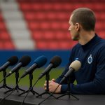 Sfeerbeeld rond de persconferentie van Atlético Madrid in aanloop naar het duel met Club Brugge