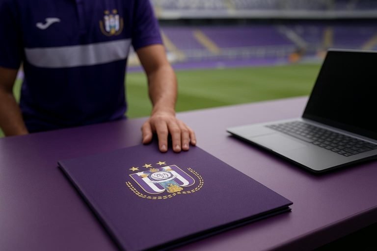 Administratieve transfercontext bij RSC Anderlecht rond registratie van een huurling