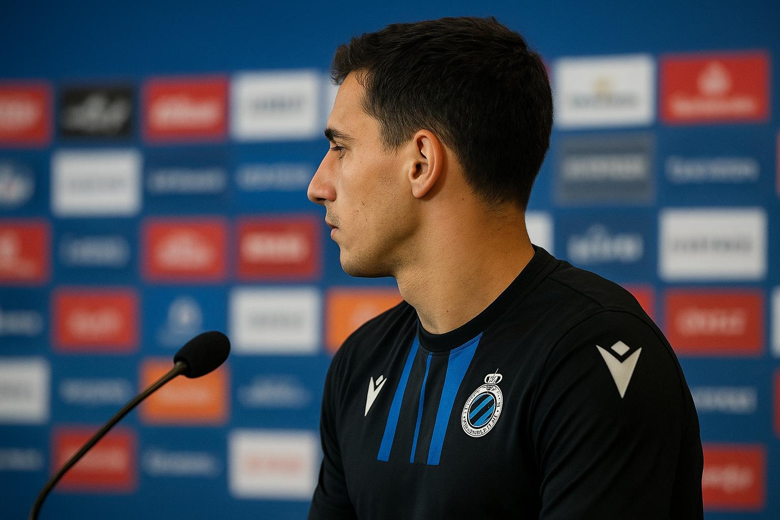Joel Ordonez van Club Brugge in aanloop naar de Champions League-wedstrijd in Madrid