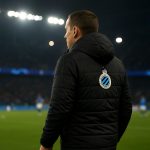 Ivan Leko coacht Club Brugge langs de zijlijn in aanloop naar de return tegen Atlético Madrid.