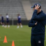 Interim-trainer Jérémy Taravel van RSC Anderlecht tijdens een sessie op het trainingsveld