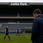 Thorgan Hazard van RSC Anderlecht in een wedstrijmoment in het Lotto Park