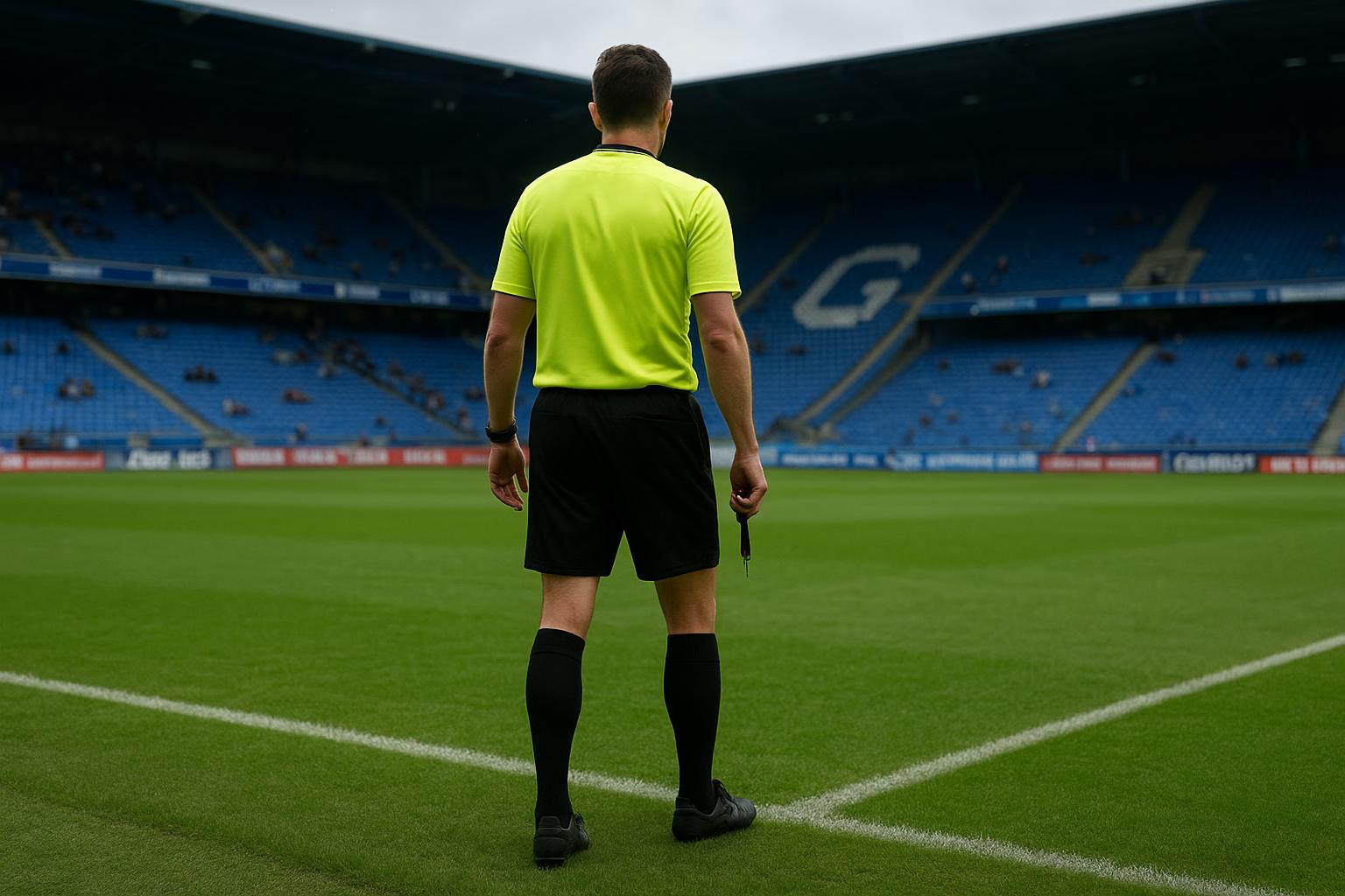 Scheidsrechter Felix Zwayer tijdens een Europese wedstrijd