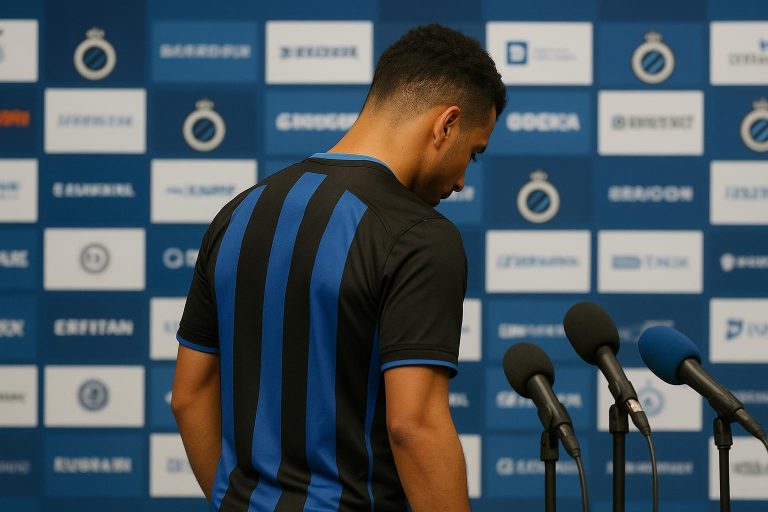 Simon Mignolet van Club Brugge reageert na de match tegen Atlético Madrid