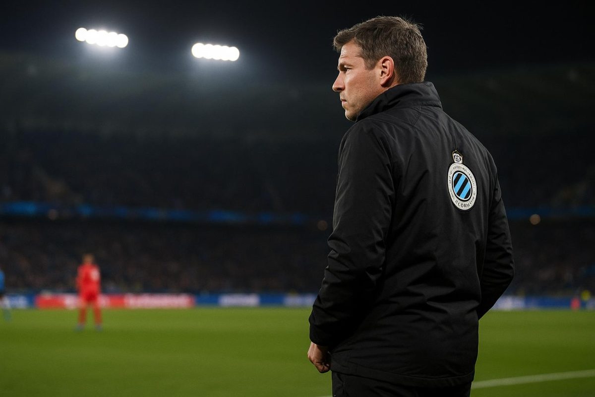 Ivan Leko langs de zijlijn tijdens Atlético Madrid tegen Club Brugge in de Champions League