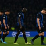 Teleurgestelde spelers van Club Brugge na de uitschakeling in de Champions League