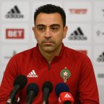 Xavi Hernandez in een neutrale perscontext, gelinkt aan een mogelijke rol bij Marokko