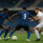 Spelers van Club NXT tijdens een Youth League-wedstrijd