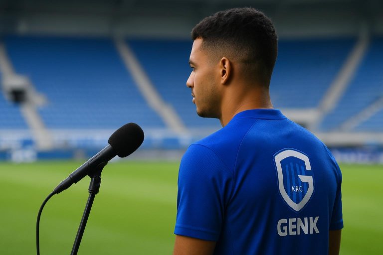 Zakaria El Ouahdi van KRC Genk blikt vooruit op Dinamo Zagreb in de Europa League.