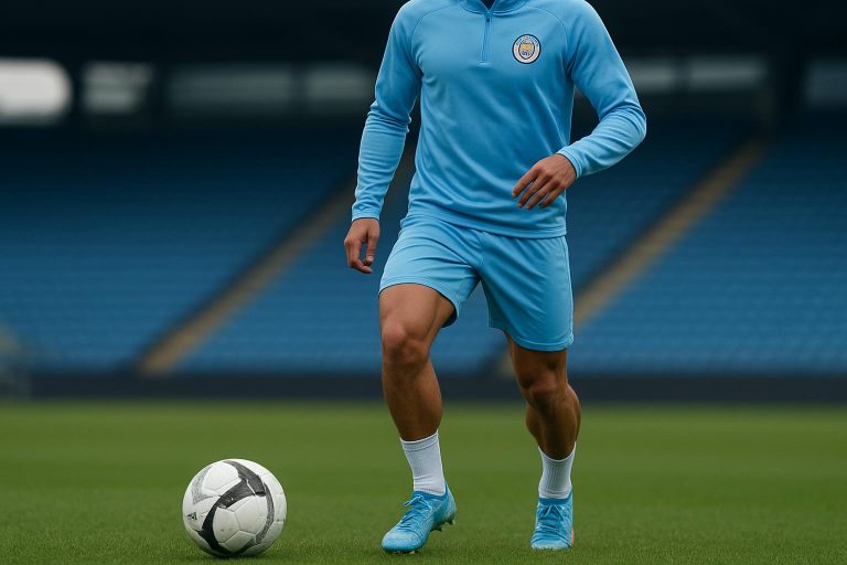 Omar Marmoush van Manchester City tijdens een training
