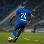 Zakaria El Ouahdi van KRC Genk in actie tijdens een wedstrijd