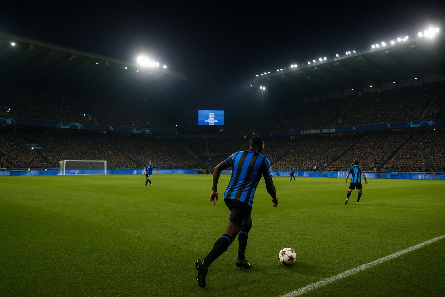 Sfeerbeeld in het Jan Breydelstadion tijdens een Champions League-avond van Club Brugge