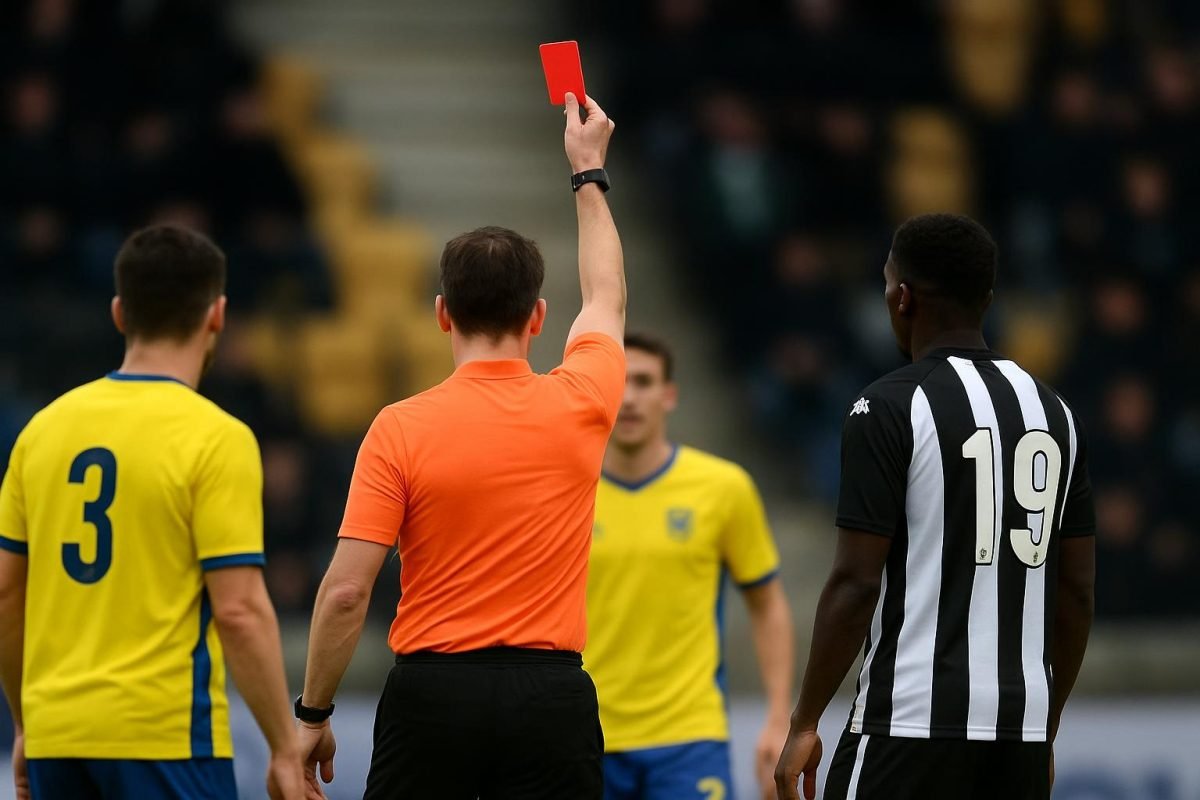 Sfeerbeeld van Sint-Truiden tegen Sporting Charleroi met aandacht voor een discutabele rode kaart