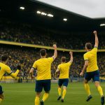 Sfeerbeeld in het stadion van STVV op Stayen met volle tribunes