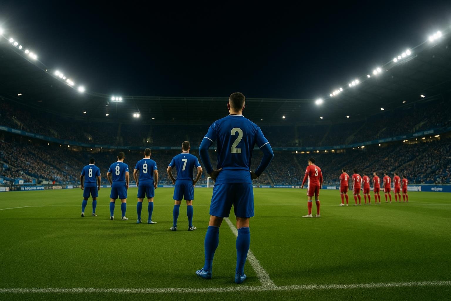 Sfeerbeeld in het stadion bij KRC Genk voor KAA Gent op bezoek gaat