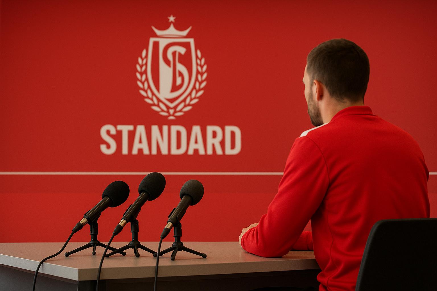 Pierre Franรงois van Standard tijdens een formeel moment rond clubbestuur