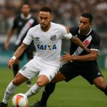 Neymar in actie voor Santos tegen Vasco da Gama