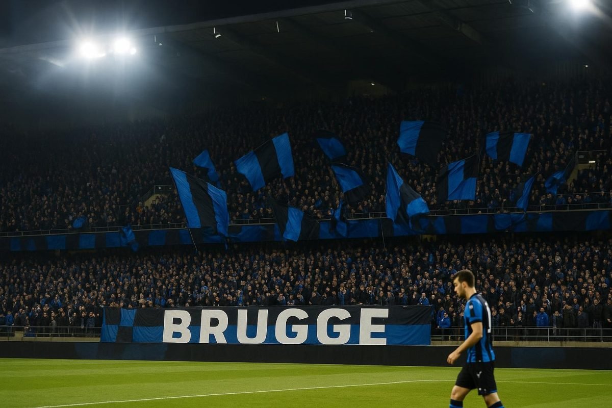 Sfeerbeeld in het stadion van Club Brugge tijdens een Europese avond