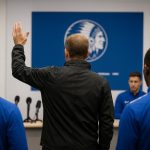 Rik De Mil tijdens een persmoment bij KAA Gent