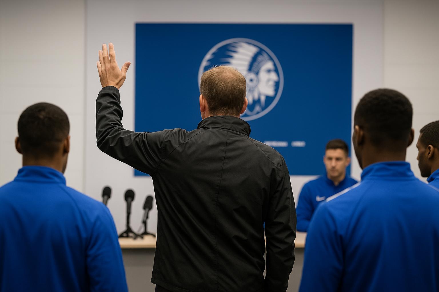 Rik De Mil tijdens een persmoment bij KAA Gent