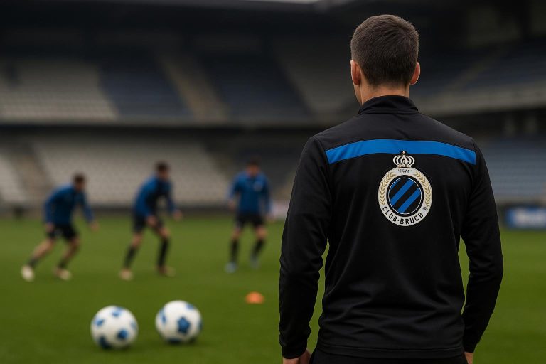 Sfeerbeeld van een training bij Club Brugge rond het dossier van Aleksandar Stankovic