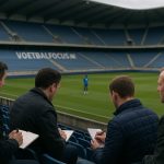 Spelers van KRC Genk in een stadionomgeving tijdens een Europese avond