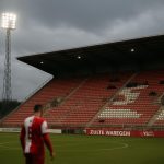 Sfeerbeeld rond het Regenboogstadion van Zulte Waregem aan de Gaverbeek