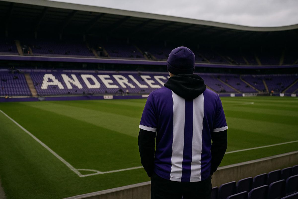 Sfeerbeeld rond het stadion van RSC Anderlecht tijdens een onrustige periode bij de club.