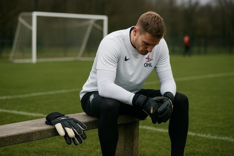 OHL-doelman Tobe Leysen werkt aan zijn herstel na een zware botsing tegen KAA Gent